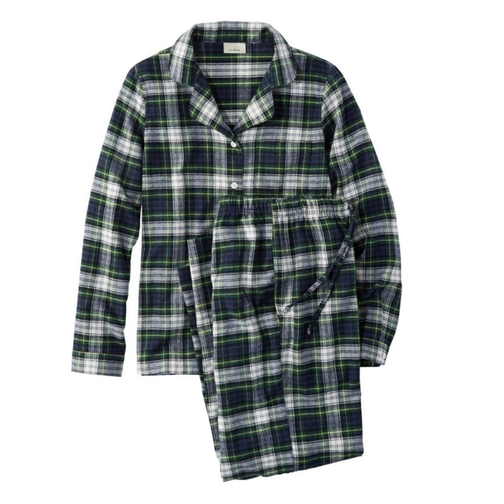 L.L. Bean Scotch Plaid Flannel Pajamas